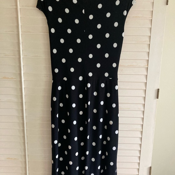 Ralph Lauren black polka dot dress. - Picture 4 of 5